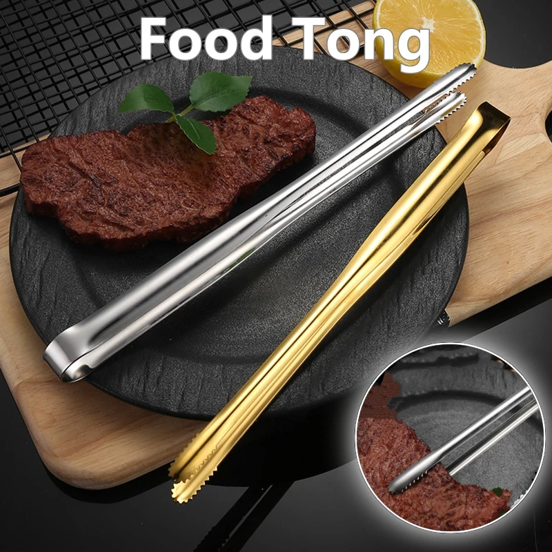 Lebensmittel Zange Tragbare Grill Edelstahl Küche Steak Salat Klemme Servieren Buffet Clip Kochen BBQ Pinzette Gadgets für Zuhause