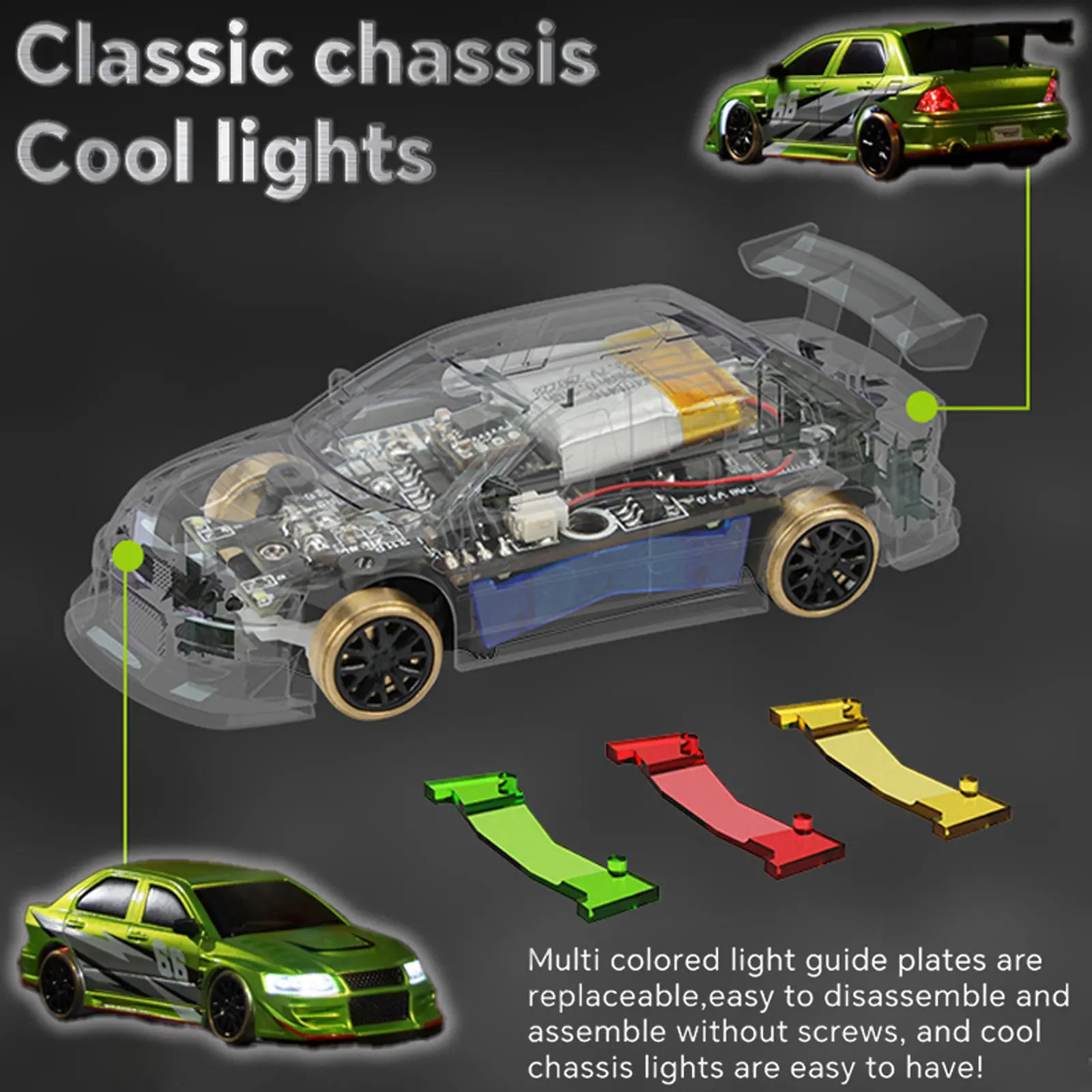 Voiture RC de course Turbo 1:76 C66 Drift avec Radio gyroscopique, jouets télécommandés entièrement proportionnels, jouets de bureau RTR pour enfants et adultes