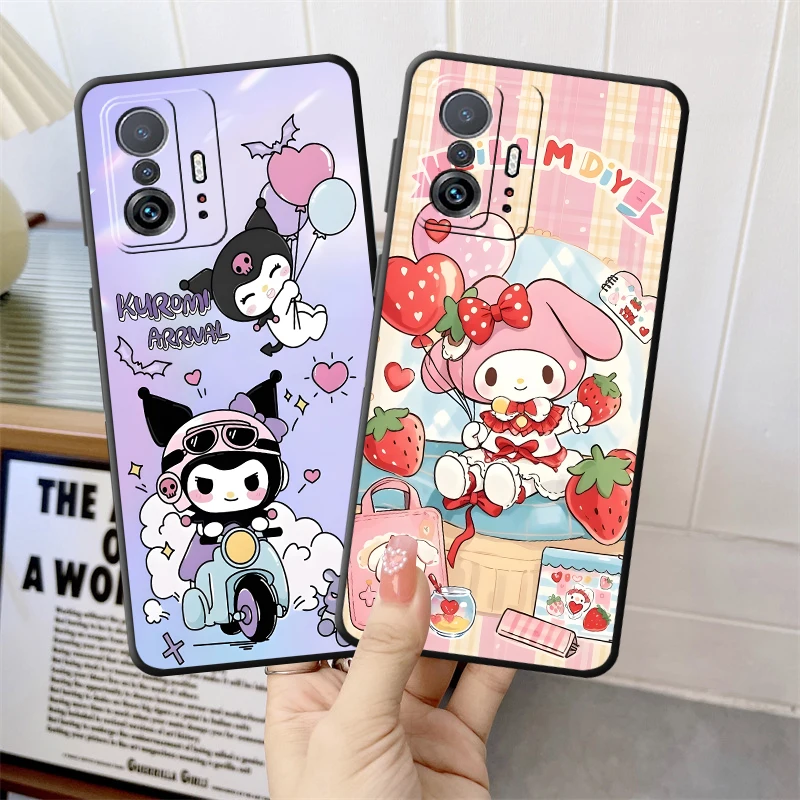 حافظة لهاتف شاومي ريدمي 12C A2 + A5 9 10C 9C A3 14C 9A K80 A4 A3X A1 + 10A 13C 9T K40 Pro كارتون ثلاثي ميلودي و
