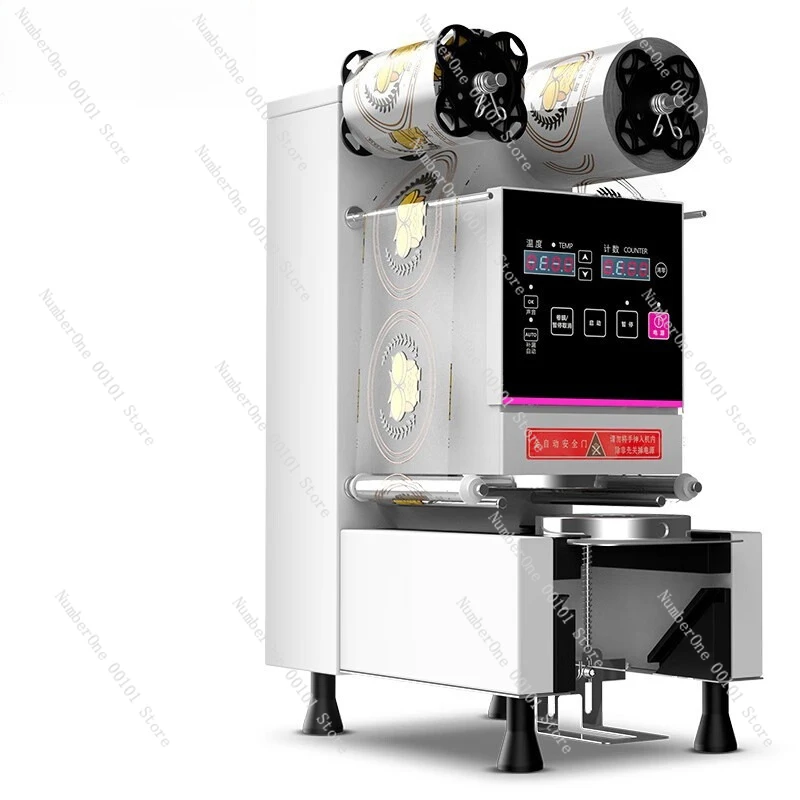Automatic Milk Tea Sealing Machine Commercial Soy Milk Beverage Sealer for Paper Cup Plastic Cup Pearl Tea Shop Equipment