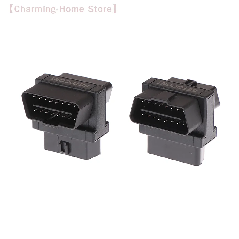 【M】Convertidor de cable OBDII Adaptador OBD2 macho de 16 pines a 2 hembra para extensor de diagnóstico