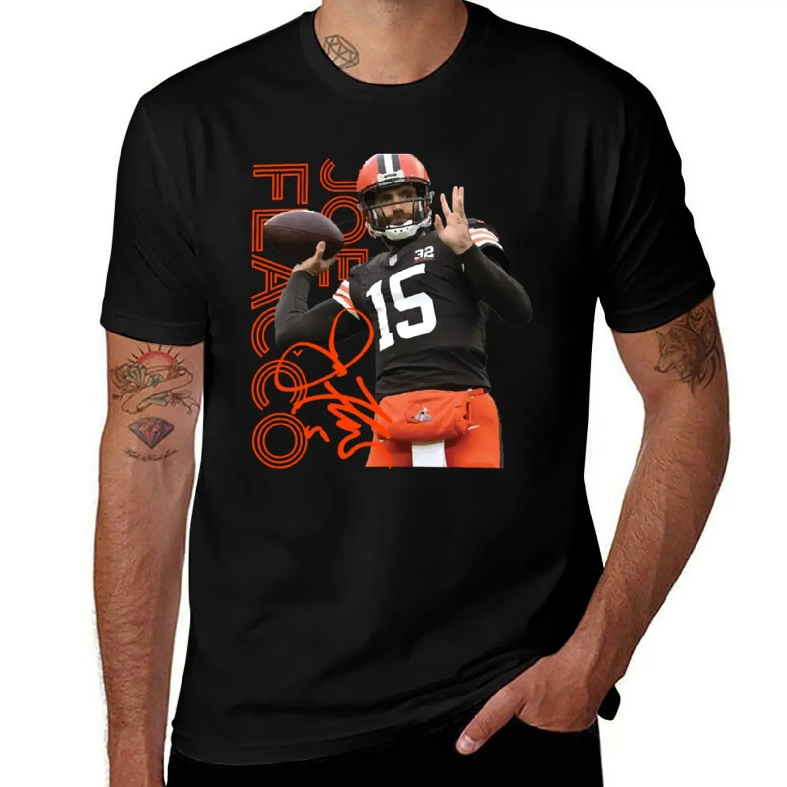 

Joe Flacco T-Shirt g man t shirts for men t shirts for man pack cotton t shirt personalised T-Shirt