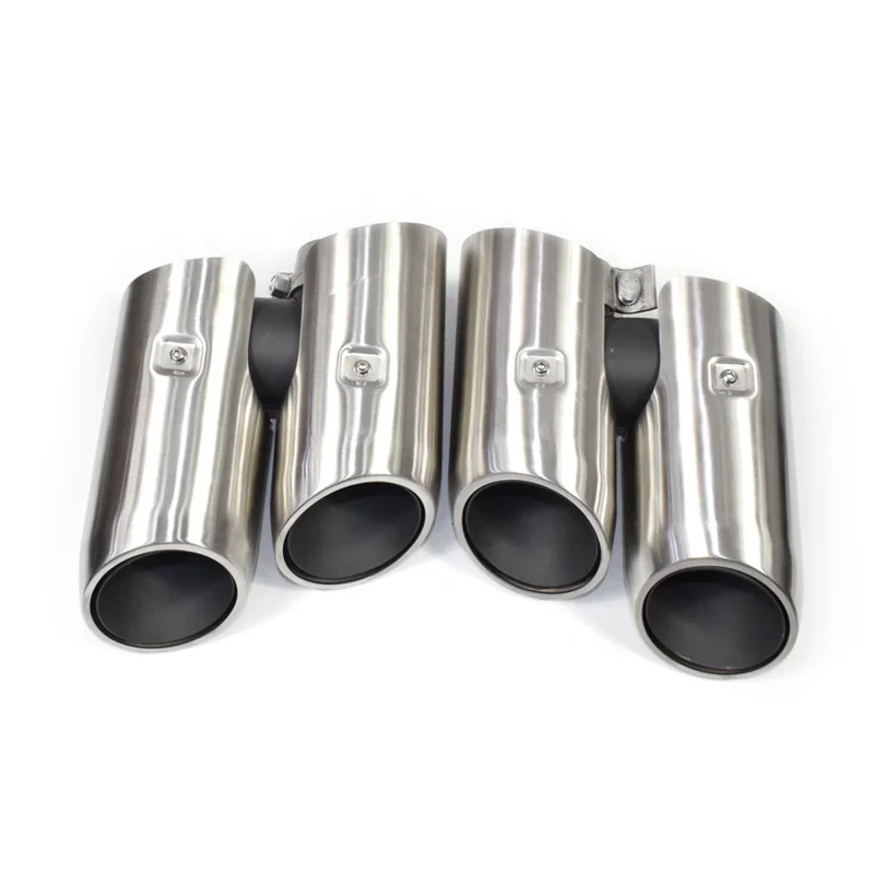 

SYPES Wholesale 1pair304 Stainless Steel Drawbench Exhaust Pipe Muffler Tips For 2019-2020 Porsche New Macan Fourout Muffler Tip