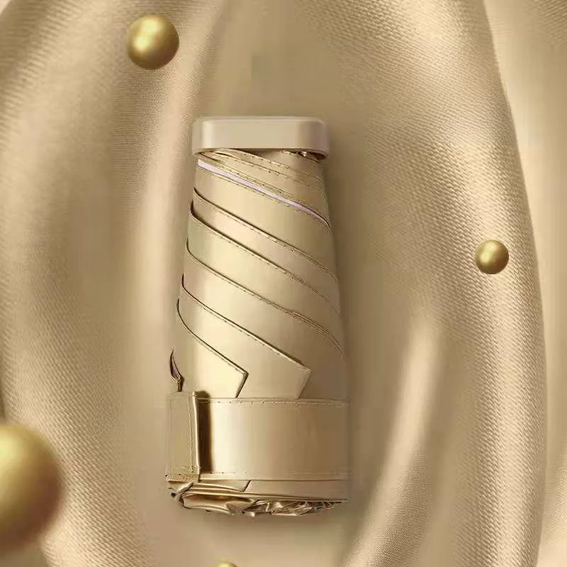 

Creative Six Umbrella, 4 см, солнечный дождь, двойного назначения, золотой клей, солнечный зонт, женская новая модель 2024, складной сплав...