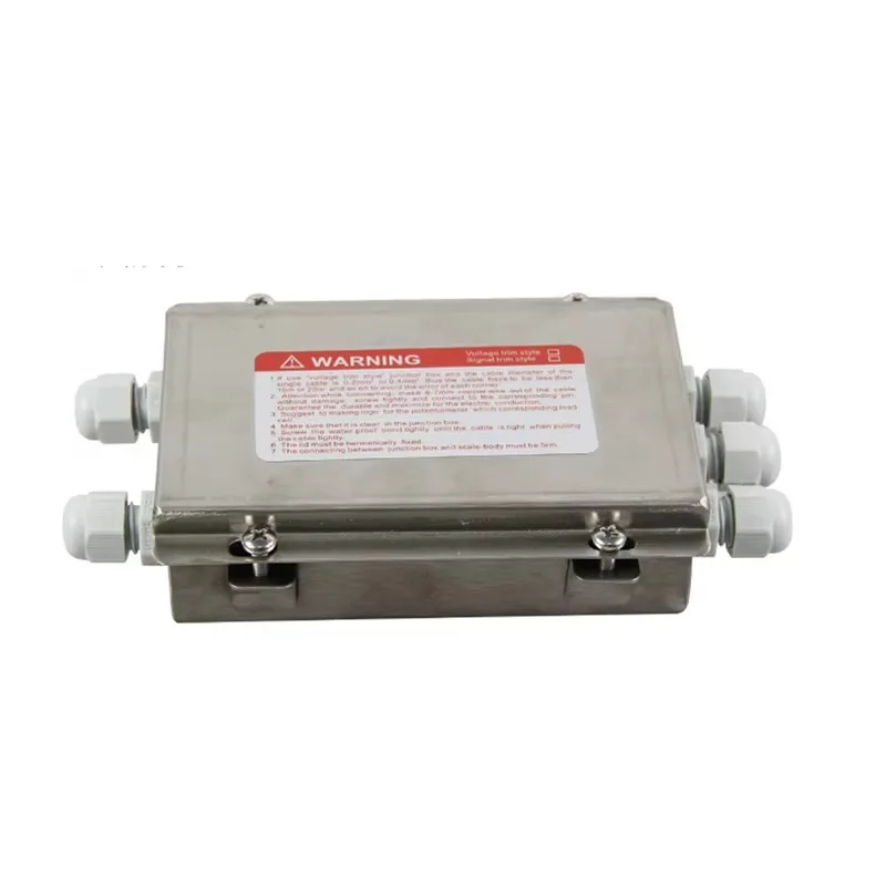 Waterproof 304 Stainless Steel 4-Input 1-Output Load Cell Junction Box for Electronic Weighing Scale