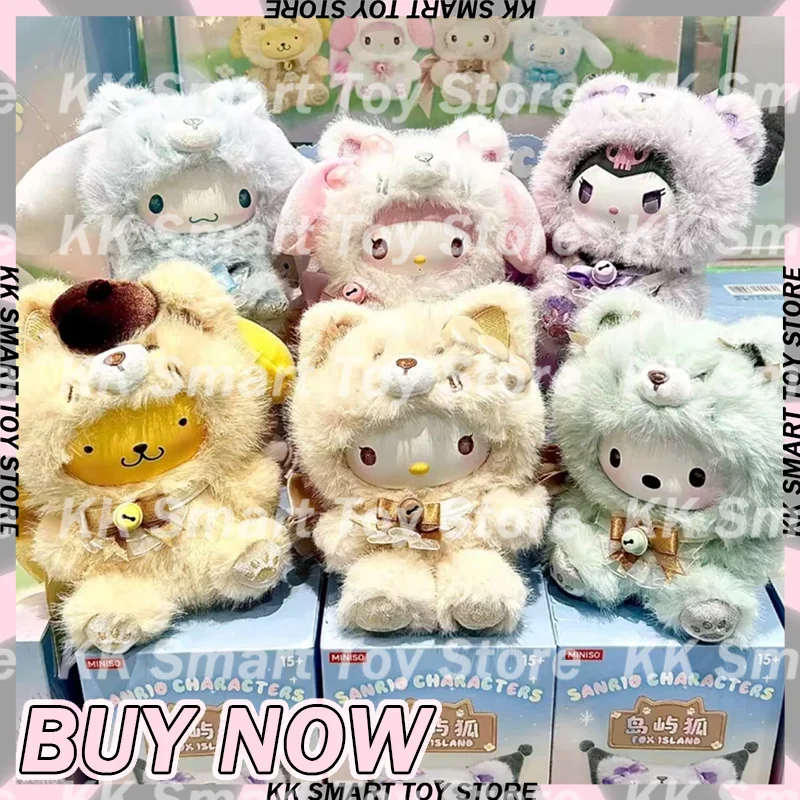 

Новые оригинальные персонажи Sanrio Fox Island серии слепая коробка виниловые куклы подвески украшения Коллекционная загадочная коробка подарки игрушки