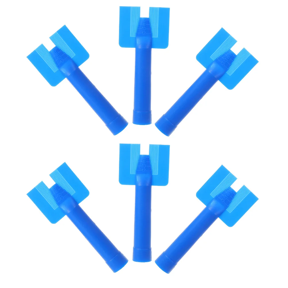 6pcs Glass Glue Gun Nozzle Plastic Sealant Dispenser Tips For Caulking Tool Narrow Space Auto Repair Silicone Applicator Nozzle