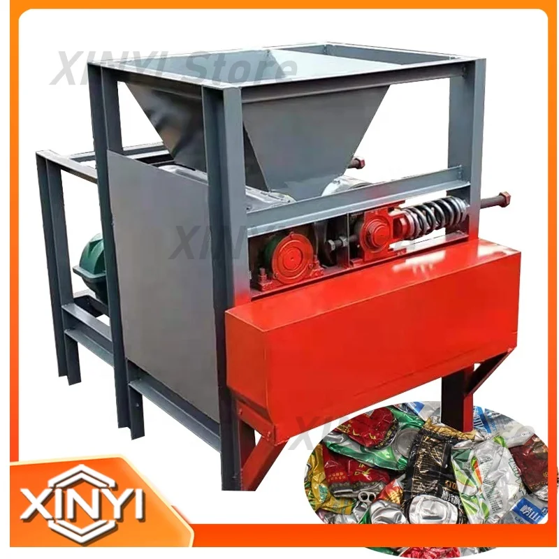 Aluminum Tin Can Pressing Crusher Machine for Recycling Crushing Compressing Flattening Beverage Cans Waste Management Tool