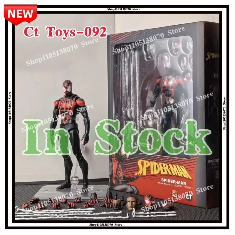

В наличии: Фигурка CT Toys Spiderman Miles Morales Mafex 092, Spider-Man SHF, аниме-фигурка Человека-паука, модель, подарок, игрушка