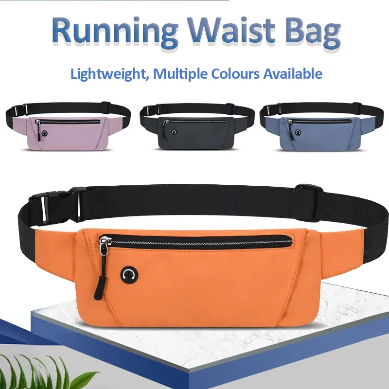 Sports Waist Pocket Bag Running Pouch Mobile Phone Bag Men Women Waist Pack Lightweight Sports Bag Waist Pack Adjustable Strap