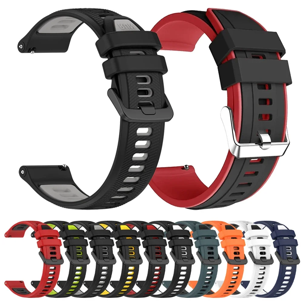 

Силиконовый ремешок 20 мм 22 мм для Huami AMAZFIT BALANCE/Active 2, спортивный ремешок Amazfit BIP 6 5 Bip6 GTR 4 3 GTS 4 3 2 браслеты
