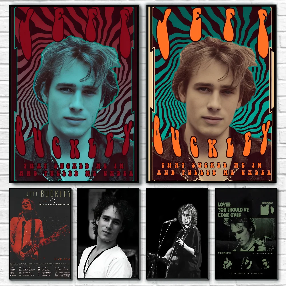 Jeff Buckley Pop Singer Poster Paper Print Home Living Room Bedroom Entrance Bar Cafe Art Painting Decoration