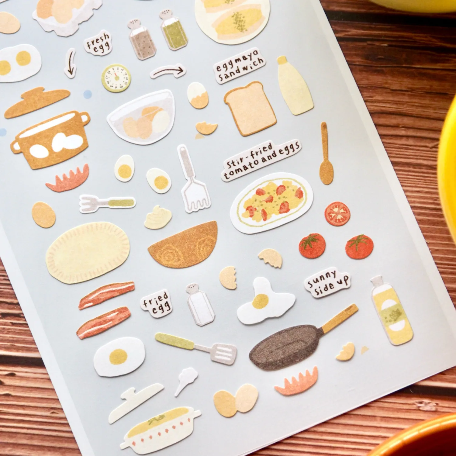 Korean Import Suatelier Eggtime Paper Sticker Scrapbook Decoration Stationery DIY Stickers School Office Supply 1196