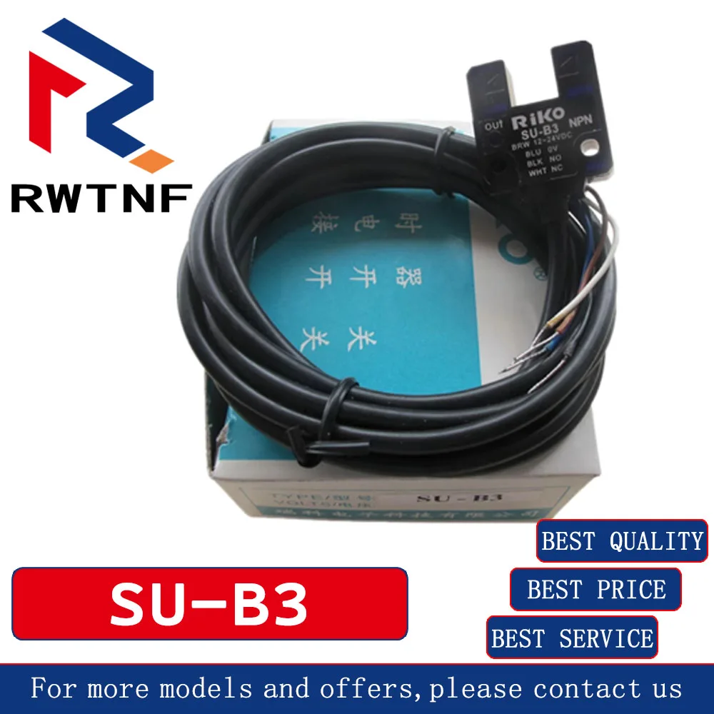 Brand New Genuine SU-B3 RIKO Slot-type through-beam photoelectric switch sensor NPN type,100% original warehouse stock