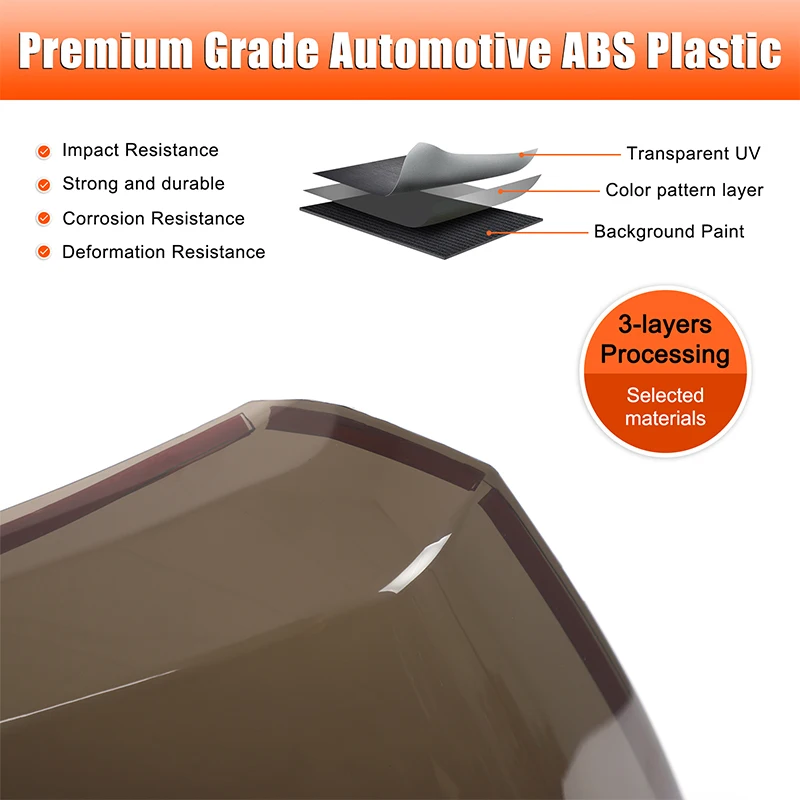 

ABS Blackened Car Tail Light Brake Light Turn Signal Cover Trim Sticker Car Accessories For Subaru Forester 2019-2024