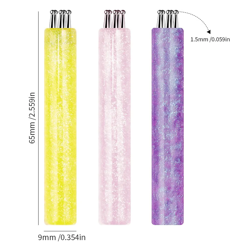 1 قطعة مسمار الفن تصميم تلميح اللوحة رسم نحت التنقيط القلم فلاتفان بطانة الاكريليك هلام UV البولندية أدوات مانيكير #6