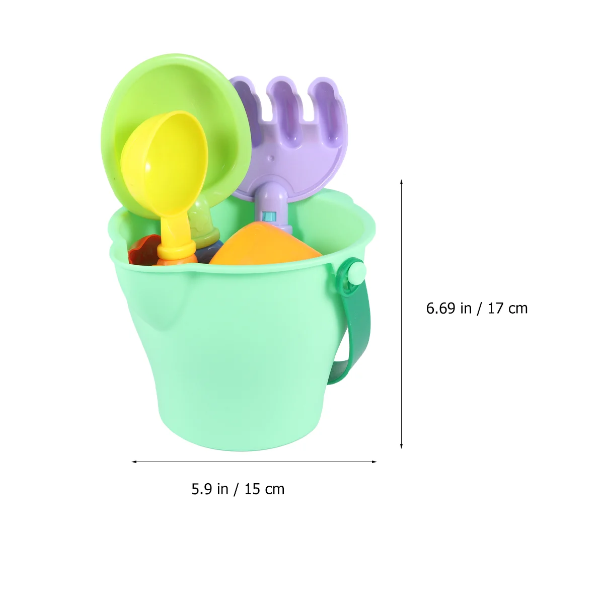 1Set Beach Ice Cream Bucket Toy for Kids Beach Sand Playing Accessories Random Model (Colorful) Beach Toy for Kids