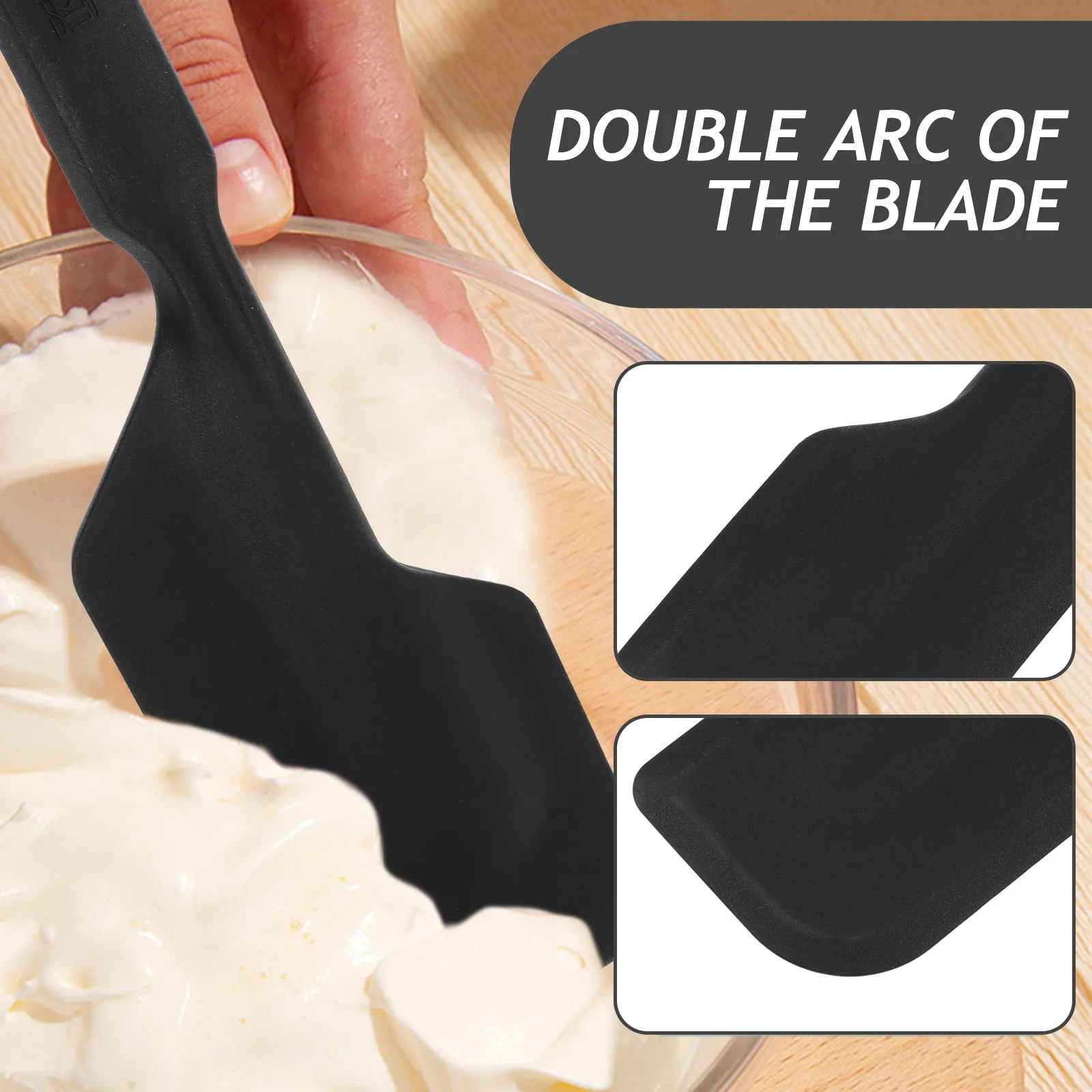 Силиконовый шпатель, несминаемый, эргономичная ручка, для выпечки и смешивания