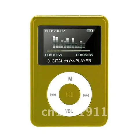 Portable MP3 Player Metal Clip Mini USB Digital Mp3 Music Player LCD Screen Support 32GB Micro SD TF Card Slot