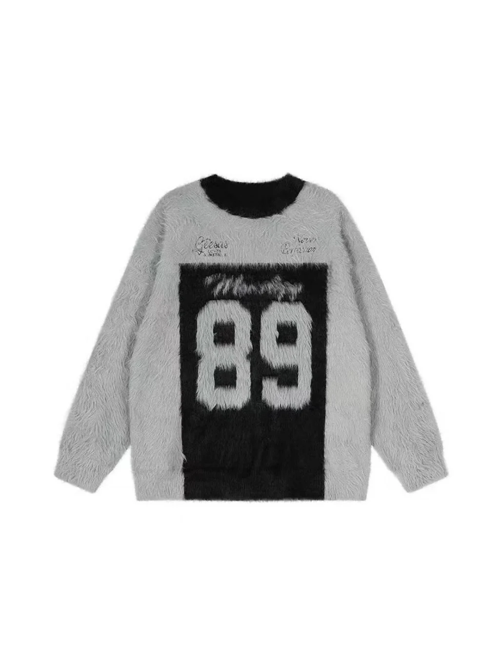 Amerikaanse Sle Retro Letter Print ronde Ne Sweater Heren los gebreide bovenkleding Faionable Winter Casual Faion