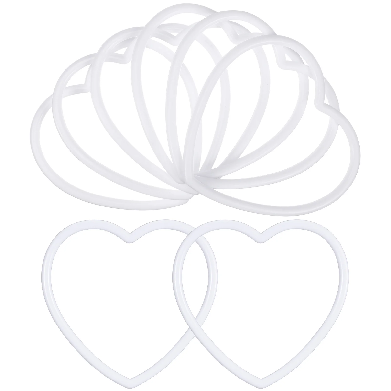 

20 pcs Heart Shaped Dream Catcher Rings Acrylic Floral Wall Hanging Wreath Macrame Handmade Craft Decor DIY Supplies