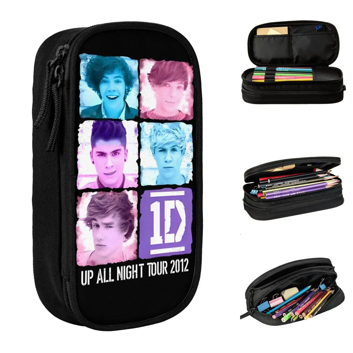 Ones Music And Directions Pencil Cases Fun Pen Bags Student Large Storage Students School Gifts Pencilcases