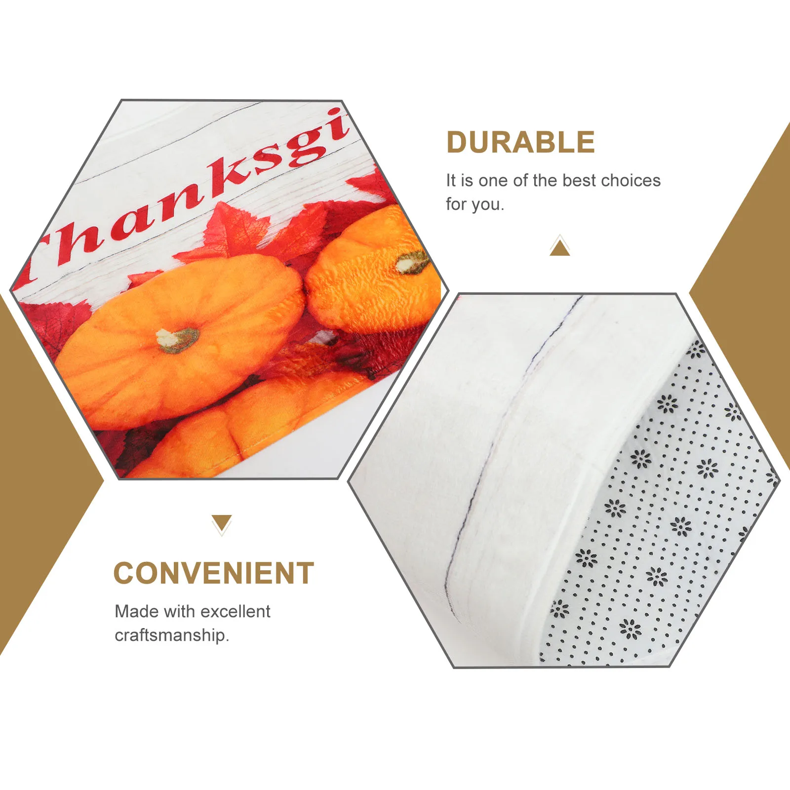 

2Pcs Thanksgiving Floor Mat Non Slip Fall Pumpkin Maple Leaf Kitchen Rug Anti Slip Ground Mat for Home Decor Fall Kitchen Rug