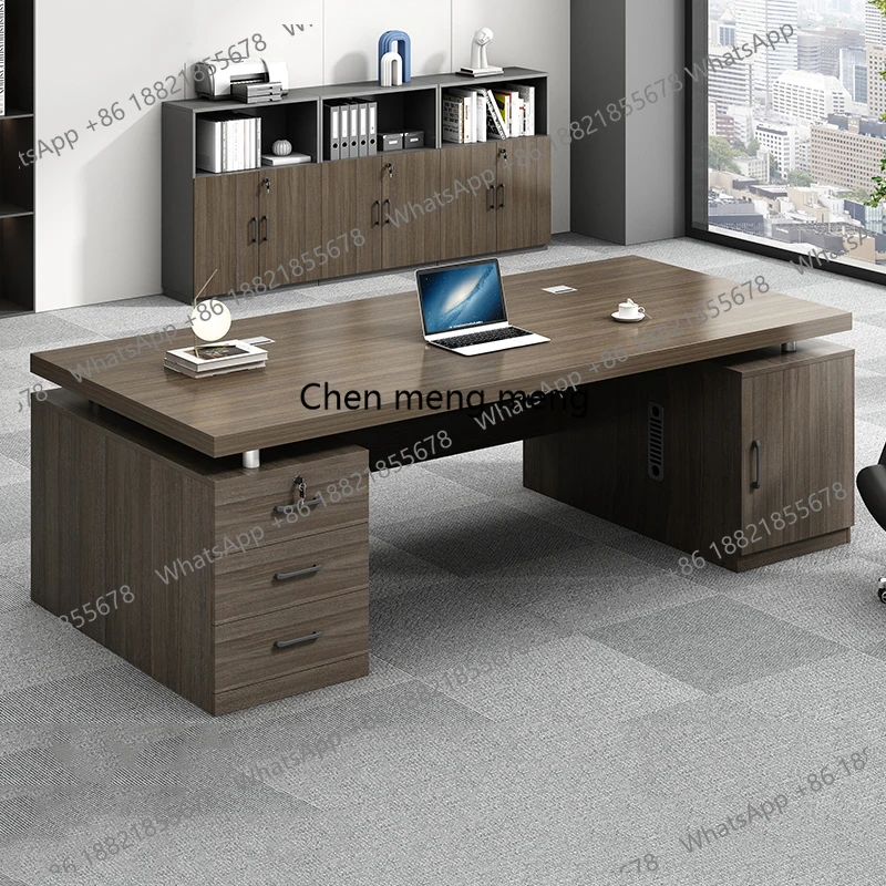 Rectangle Drawer Office Desk Accent Office Luxury Design Aesthetic Office Desk Creative Mesas Escritorio Space Saving Furniture