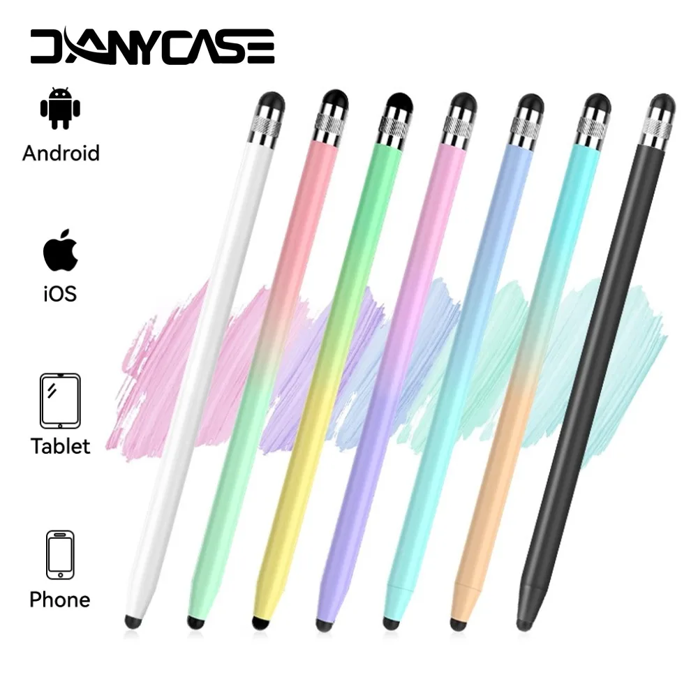 

2 in 1 Universal Stylus Pen For Tablet Mobile Android IOS Phone iPad Accessories Drawing Tablet Pens Capacitive Screen Touch Pen