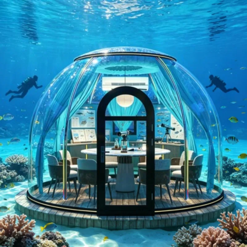 PC Bubble House Dome Tent Starry Sky Room 3m 5m 8m Transparent Geodesic Dome for Outdoor Hotel and Resort Sale