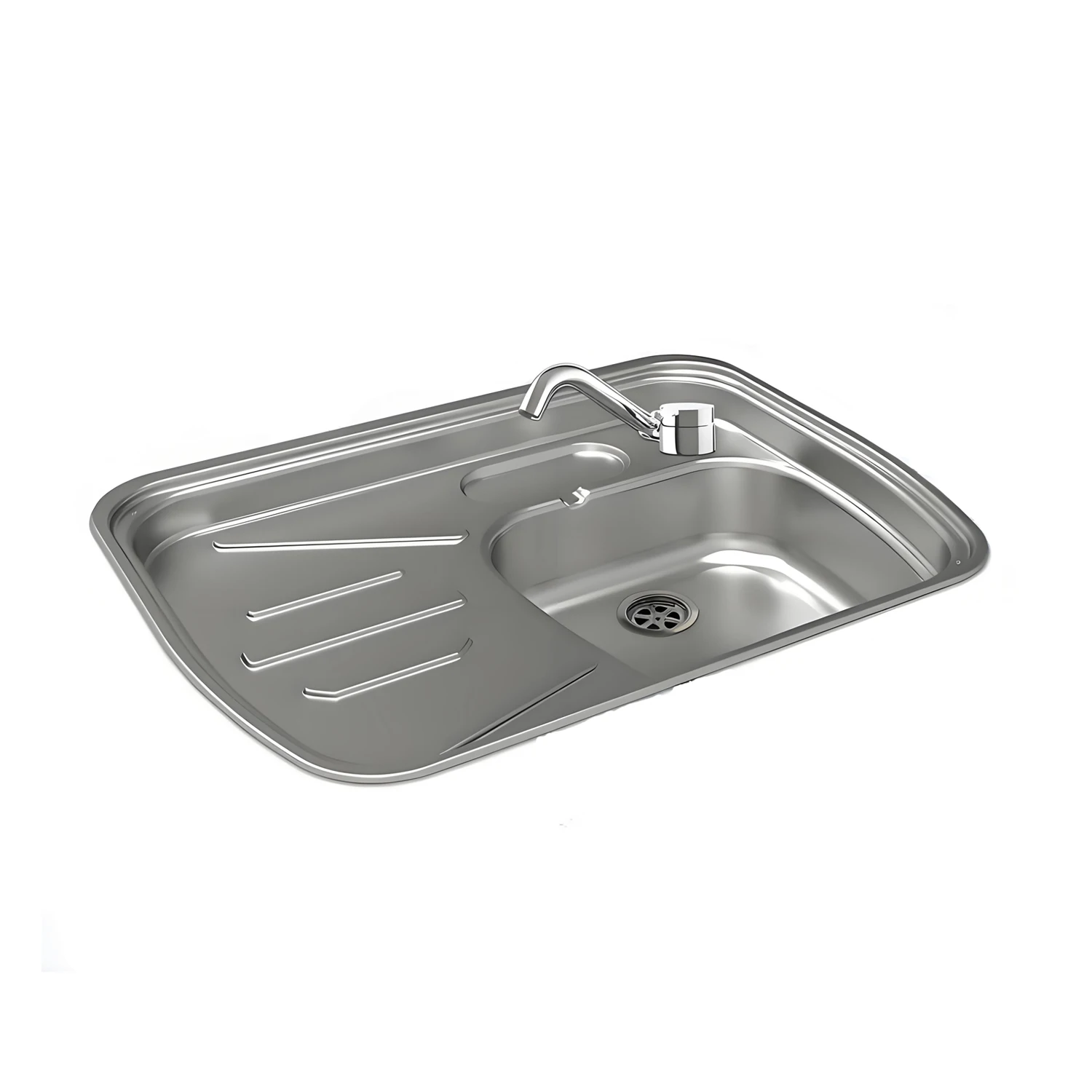 

RV/Marine Sink with Faucet/Tap, 304 Stainless Steel, Suitable for Indoor,Camping, Yacht, Motorhome, Boats, etc.