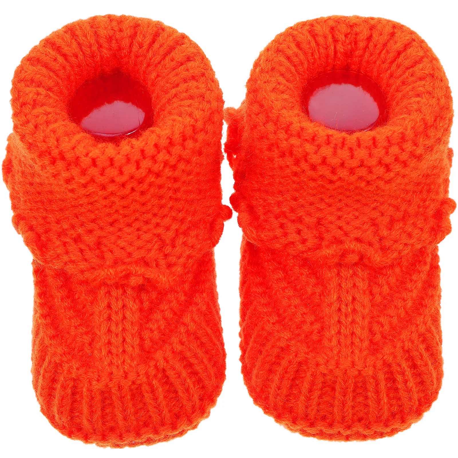 

1Pair Baby Crochet Shoes Handmade Wool Yarn Knitted Booties Infant Newborn Soft Warm Winter Footwear Baby Crochet Shoes