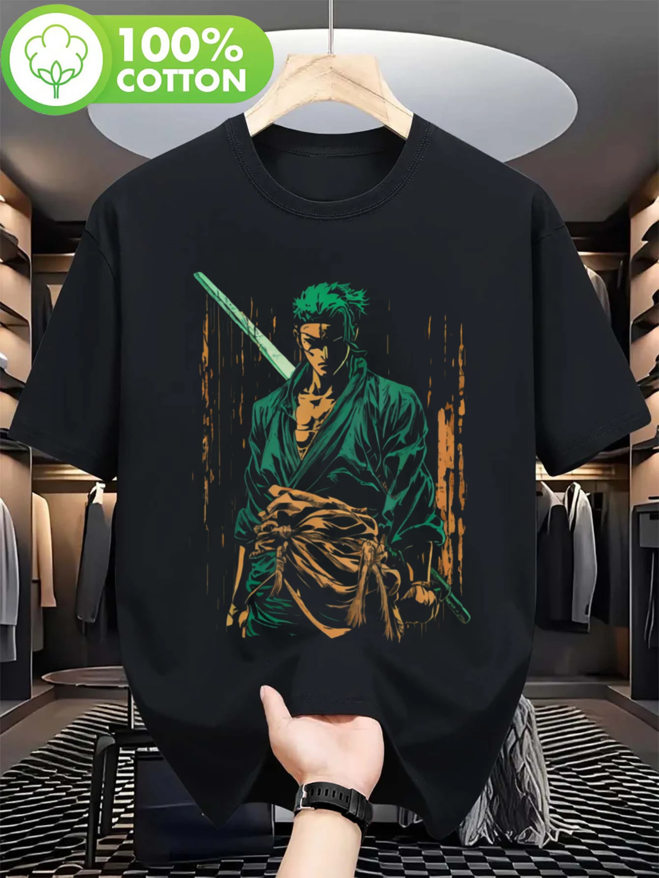 Camiseta con Estampado de Anime, Gran Venta de Año Nuevo - Estampado Bold Solon - Camiseta de Verano Apta para Ocasiones Casuales y Formales