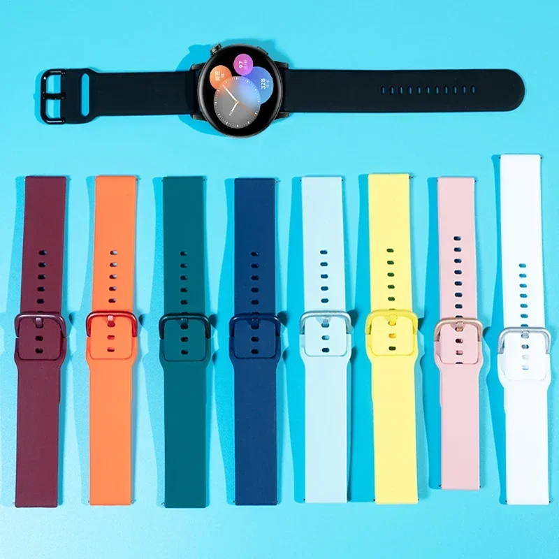 20 22mm Strap For Redmi Watch 5 lite Sport Band For Xiaomi Mi Watch 5 Active Silicone Wristband Bracelet smart Watch Accessories image 6