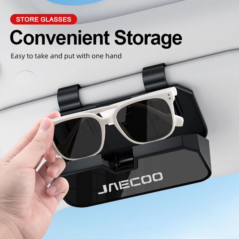 Car Visor Sunglasses Glasses Case for Chery Jaecoo J5 J7 J8 7 Phev 2023-2025 Car Eyeglass Storage Box Sun Visor Glasses Holder