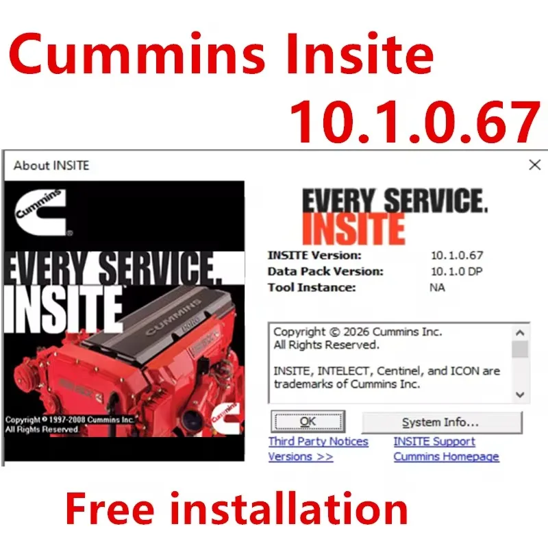 Cummins Insite 10.1.0.67 PRO Level Fleet Cals  Zap + INCAL 2026 Fault Code Reading Calibration ECM Programming Parameter HGWU