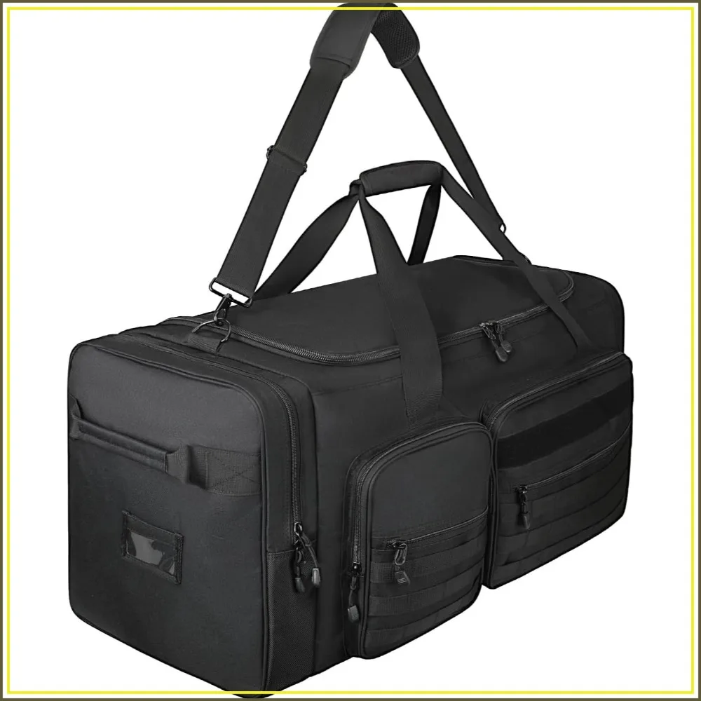 130L Heavy Duty Large Duffle Equipment Bag, Catchers Gear Bag with Shoe Compartment, Baseball Duffle Bag