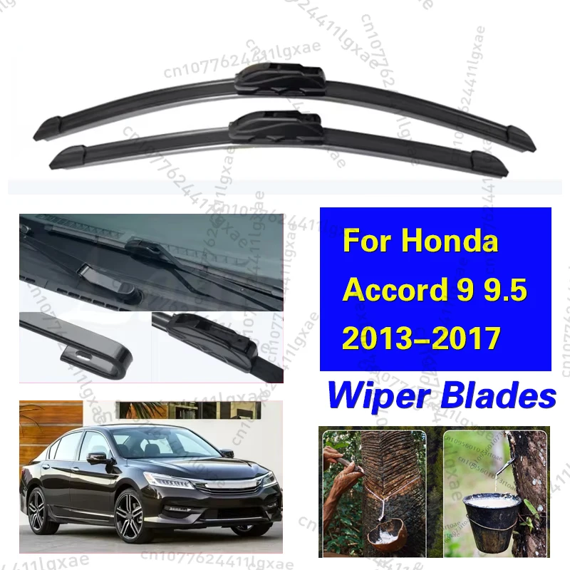 

Для Honda Accord 9 9,5 2013 2014 2015 2016 2017 передние щетки стеклоочистителя щетки резак аксессуары U J крючок 26 "+ 19"