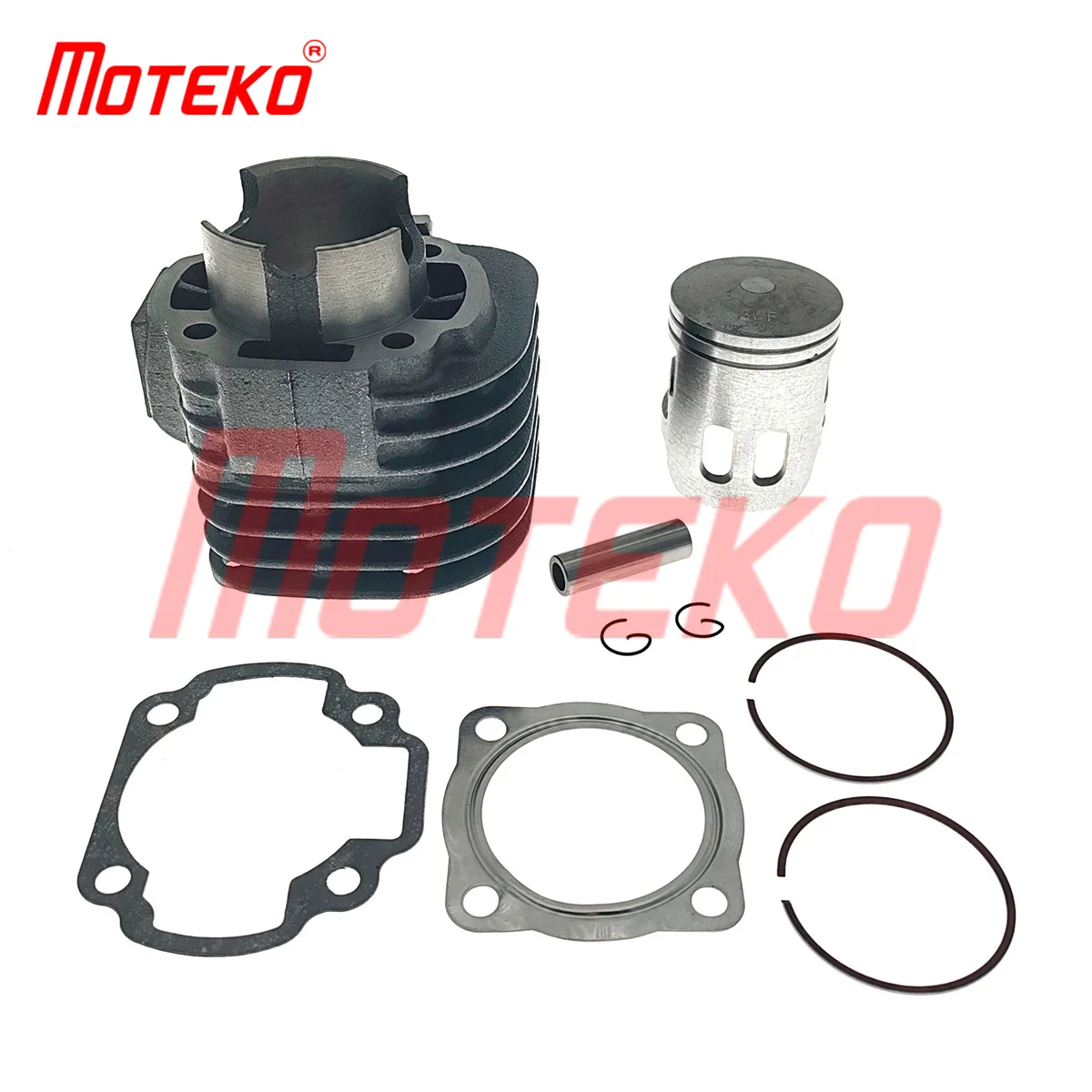 BX24030082 JOG90 50MM CYLINDER AND PISTON KIT WITH 10MM PIN 2T 90CC ENGINE PARTS FOR 1PE40QMB 2T CHINESE SCOOTERS