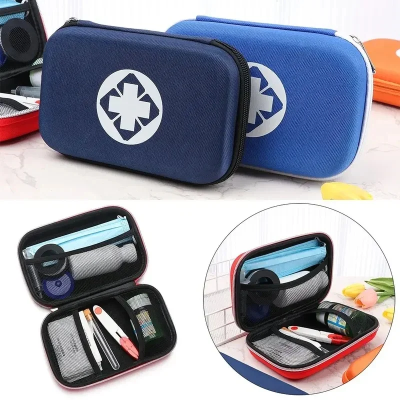 1/2/4pcs Kit  EVA Bag Emergency Kit Camping Survival  Bag Portable  Bag Car Anti-pressure Medicine Storage Bag