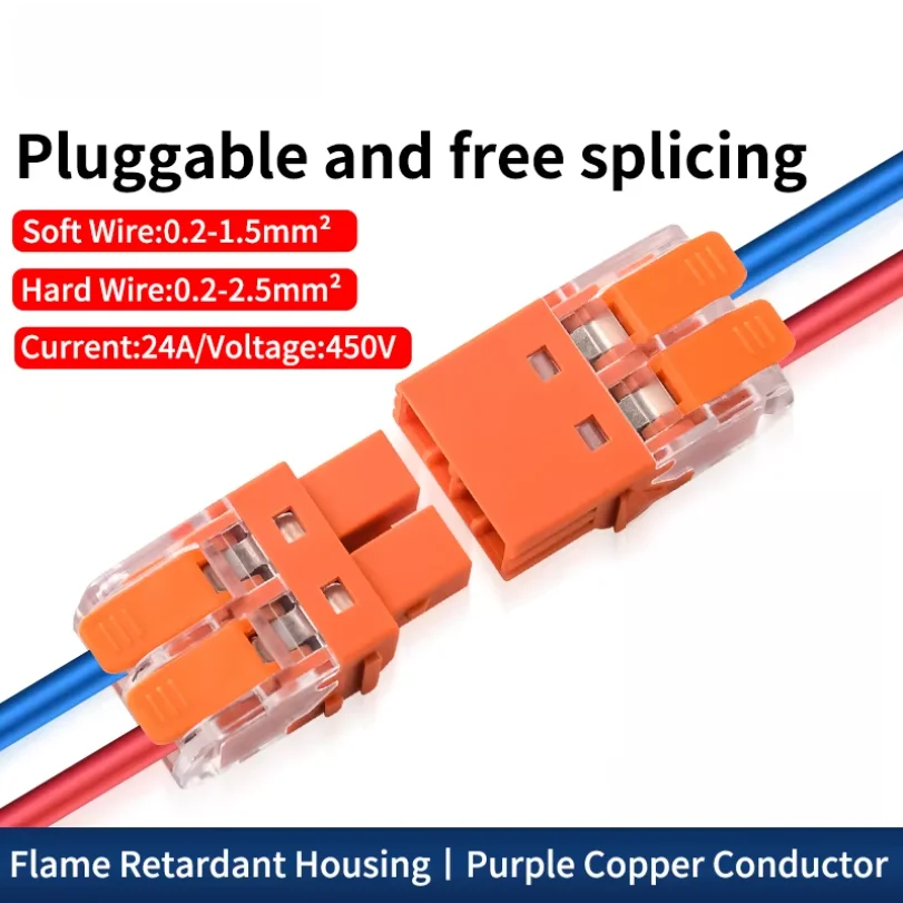 10Pcs CMK 64 Quick Connectors Fast for Flexible Connectivity Wires Compact Plug Mini Male Female Terminals Universal Blocks