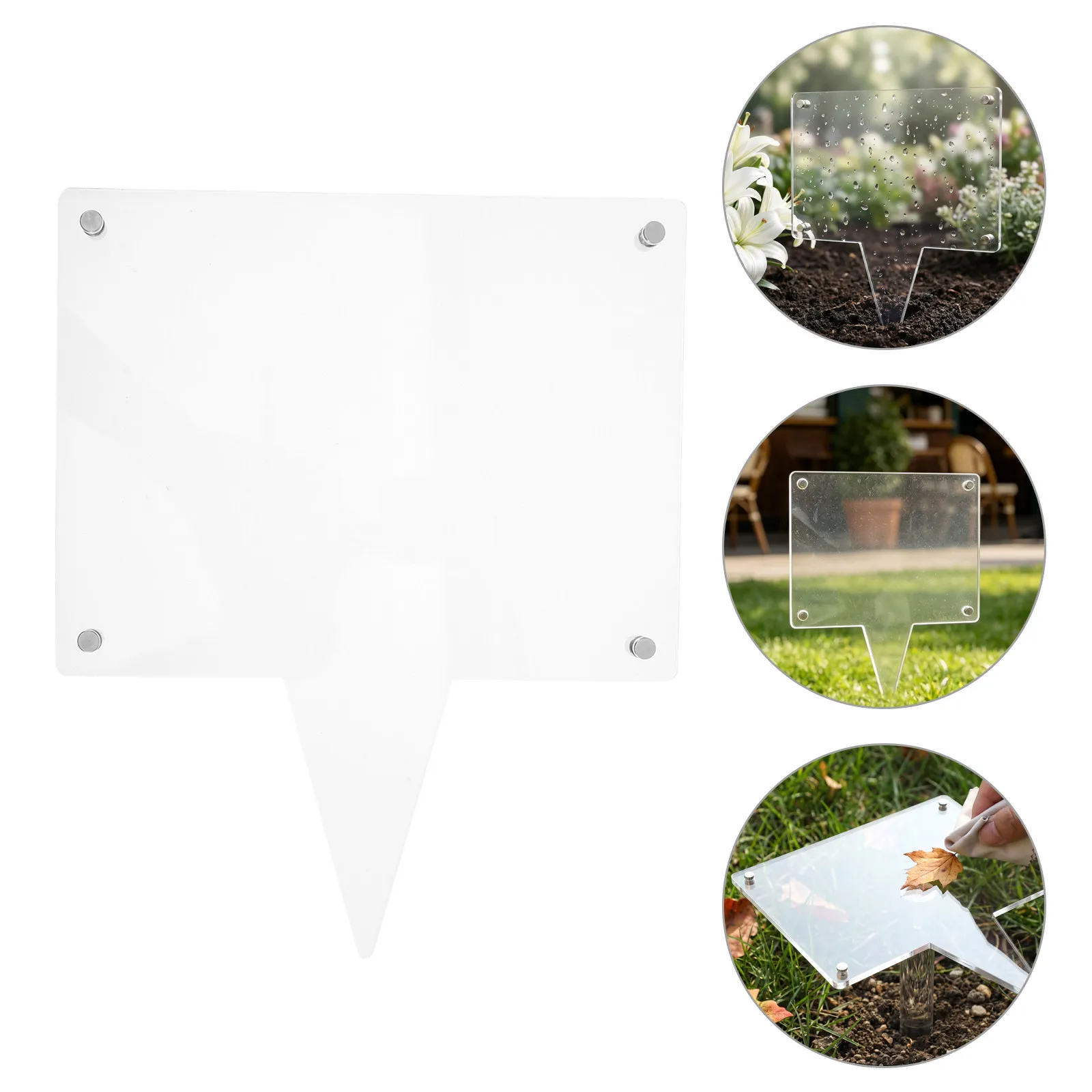 11x9 Waterproof Memorial Photo Frame Cemetery Frame Ground Stake Outdoor Weatherproof Grave Picture Holder Tribute Favor