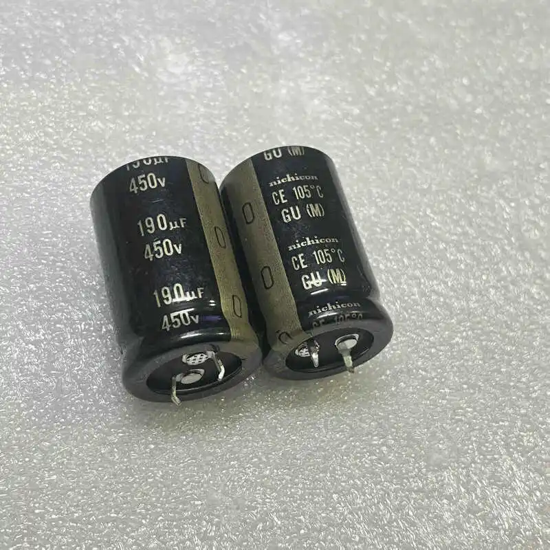 2PCS  450V 190UF 400V GU Gallbladder Audio Aluminum Electrolytic Capacitor