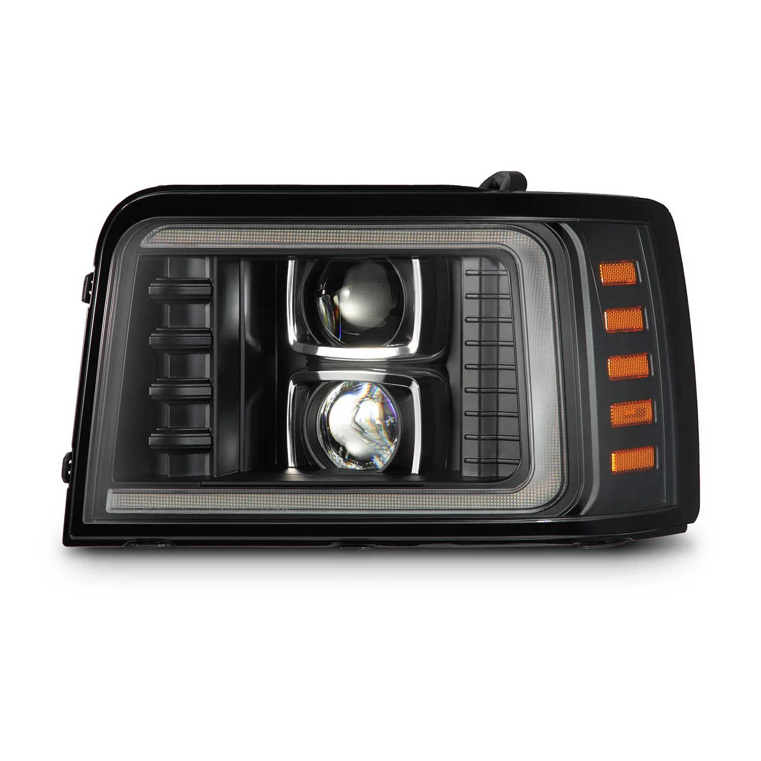 Fit 1992-1996 Ford F-Series/Bronco PRO-Series Projector Headlights Black