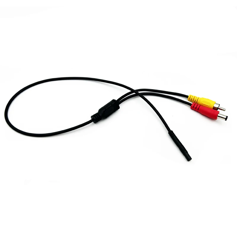 Car RCA CVBS Male To 4 PIN Female Conversion Cable For Rear View Mirror DVR Parking Monitor Connect Reverse Camera Backup Camera