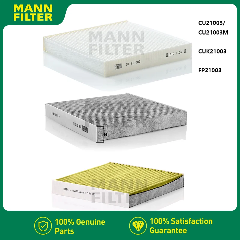 MANNFILTER CU21003M/CUK21003/FP21003 Cabin Air Filter Fits HONDA CR-V Civic City Fit ACURA CDX RDX J17AF-XRV-A15 80291-T5R-P01