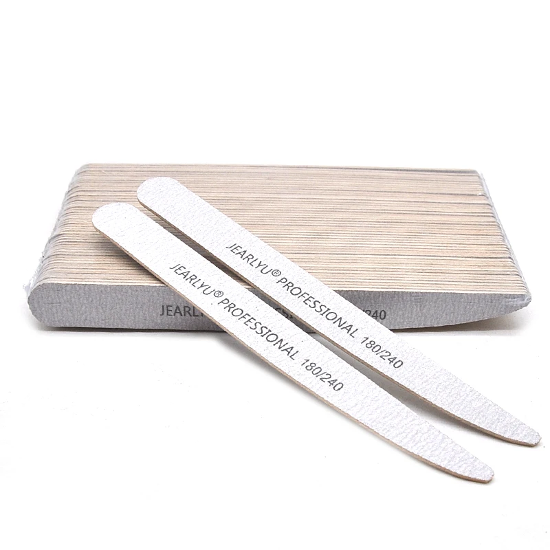 50 pz Lancet Lime per unghie in legno 100/180/240 Lucidatura a doppia faccia Strumento per manicure delicato ed ecologico Attrezzatura professionale per unghie