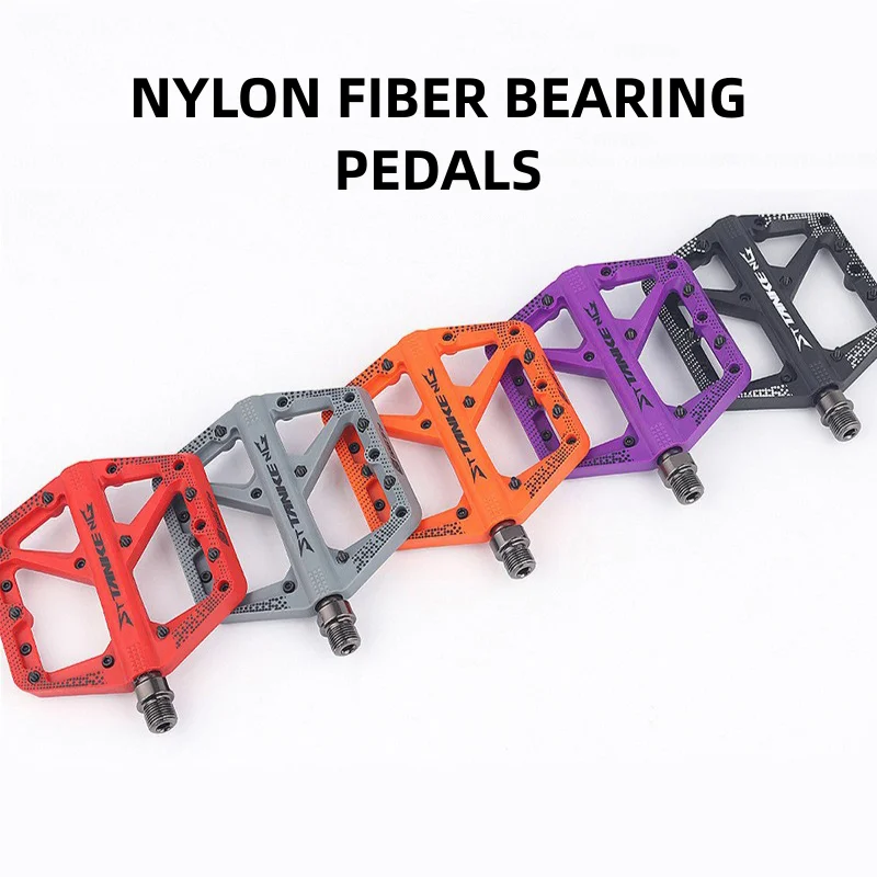 

Ultralight Nylom MTB Bicycle Pedals with DU+1 Bearing Flat Platform for Mountain Road Bike BMX - Pedal Parts