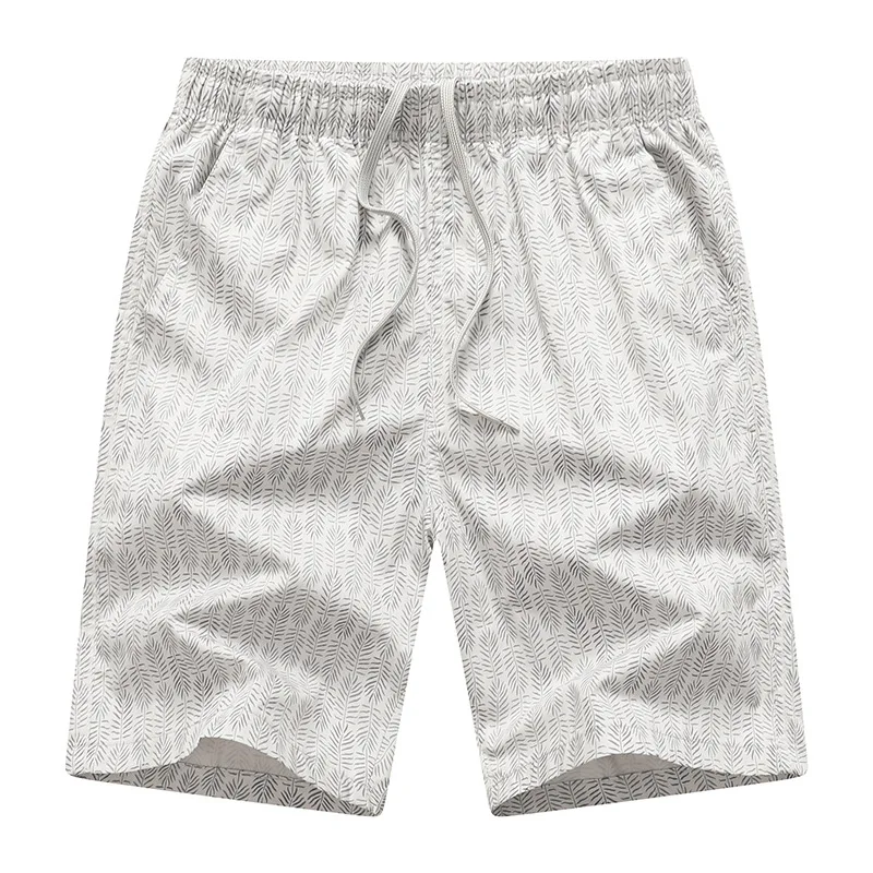 

Men's Casual Shorts Oversized Cotton Beach Shorts Fashion Print Drawstring Summer Safari Style Daily Jogging Short Trousers Man