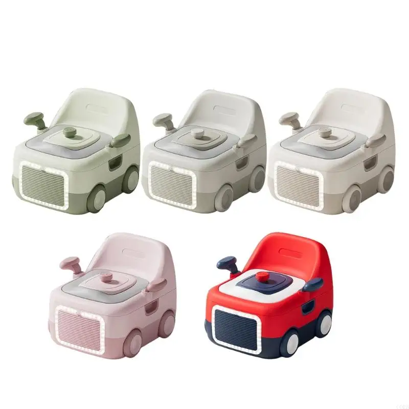 CORB Unisex Toddler Portable Potty Training Anti Slip Base Toilet Trainer Comfortable Padding Night Light Feature
